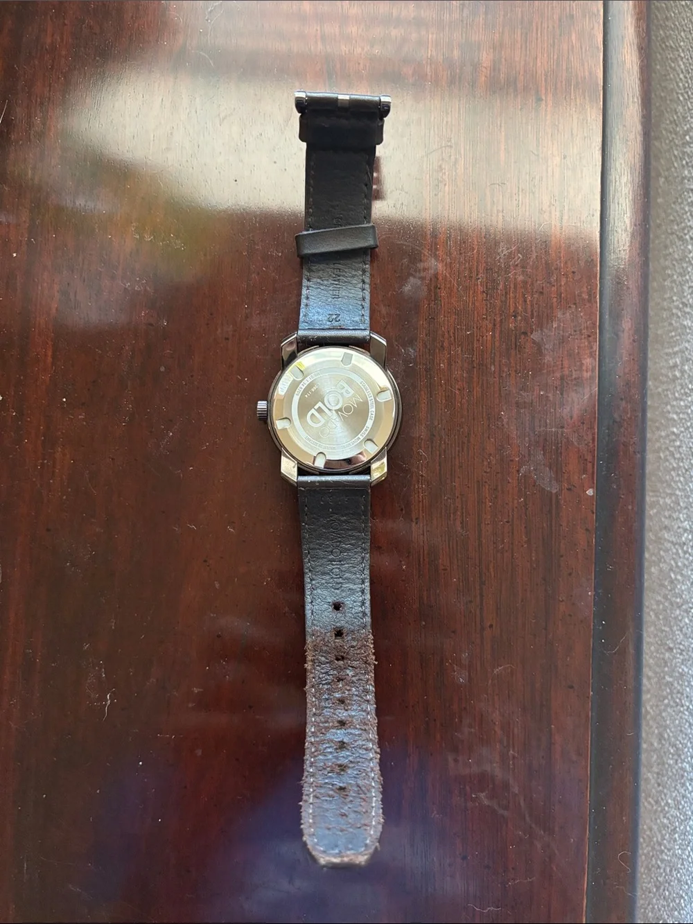 Movado Brown Dial Leather Strap Men's Watch